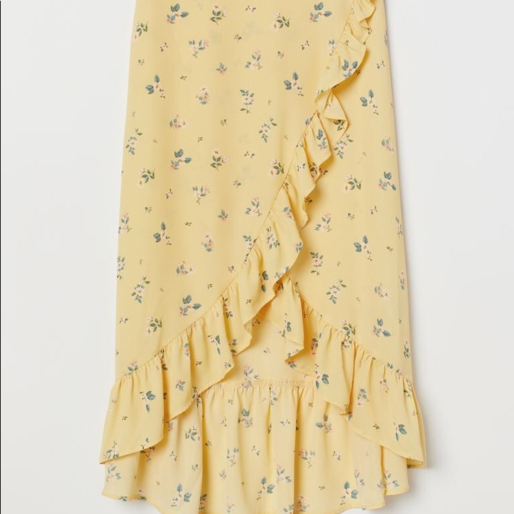 Flower printed midi skirt